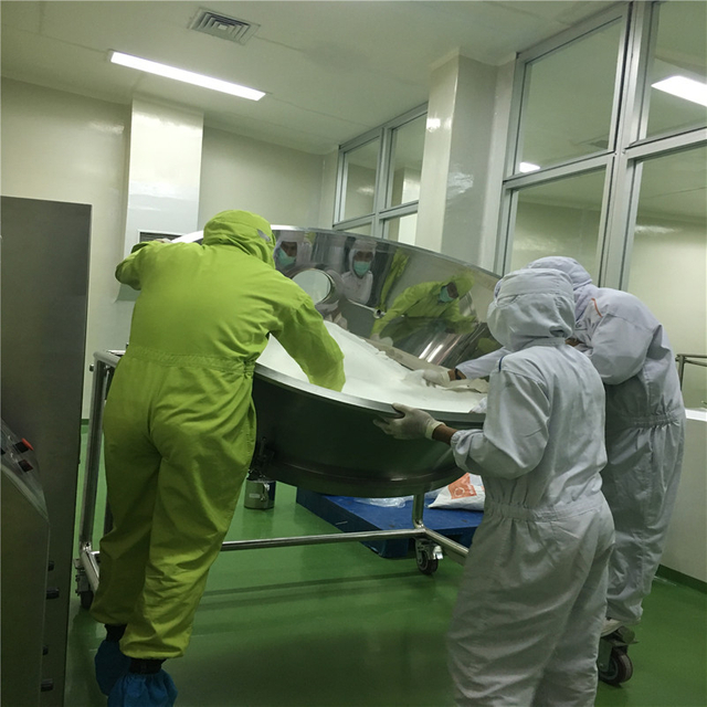 Secador de leito fluidizado FL-120 para produtos vitamínicos adquiridos pela Indoneisa cusotmer