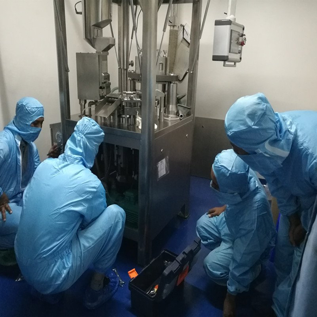 Depuração automática cápsula máquina de enchimento para o cliente