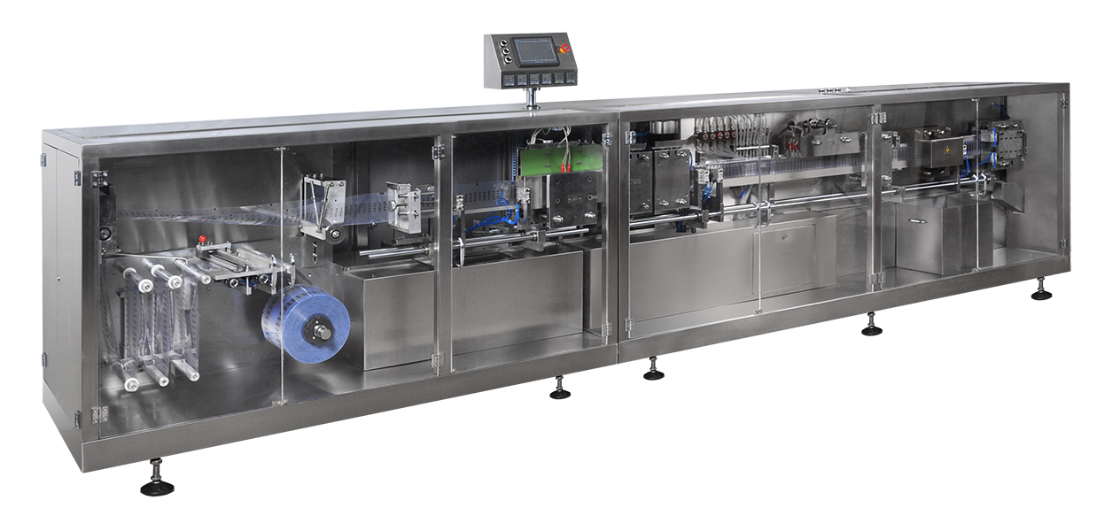 Enchimento l&iacute;quido da ampola pl&aacute;stica e m&aacute;quina da selagem