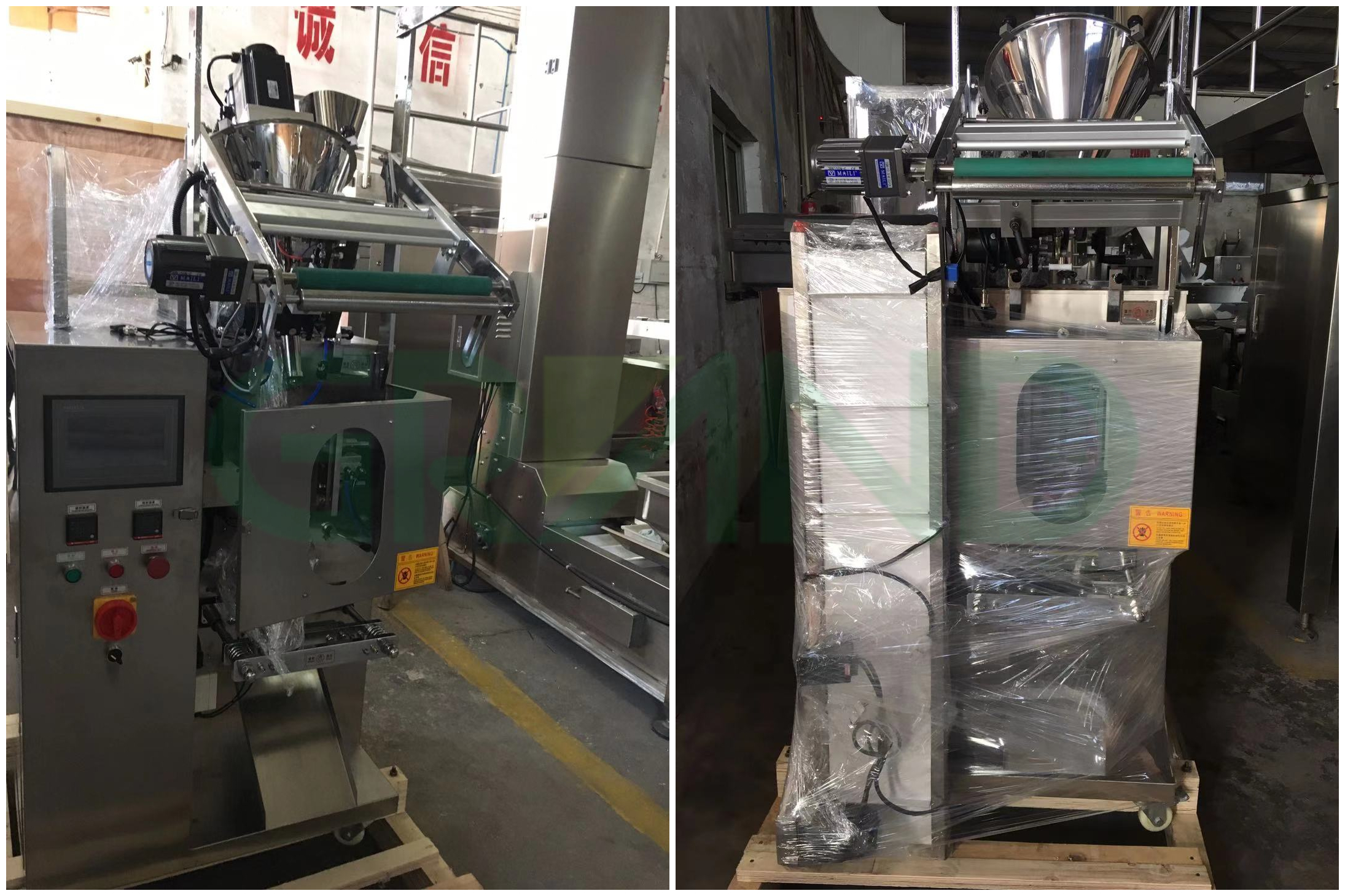 Tailândia ----- Máquina de embalagem de saquet para pó ao cliente da Tailândia