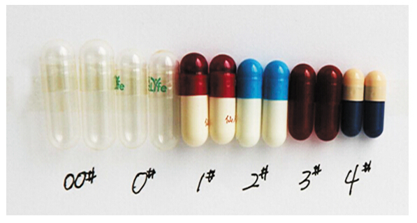 c&aacute;psula de tamanho diferente