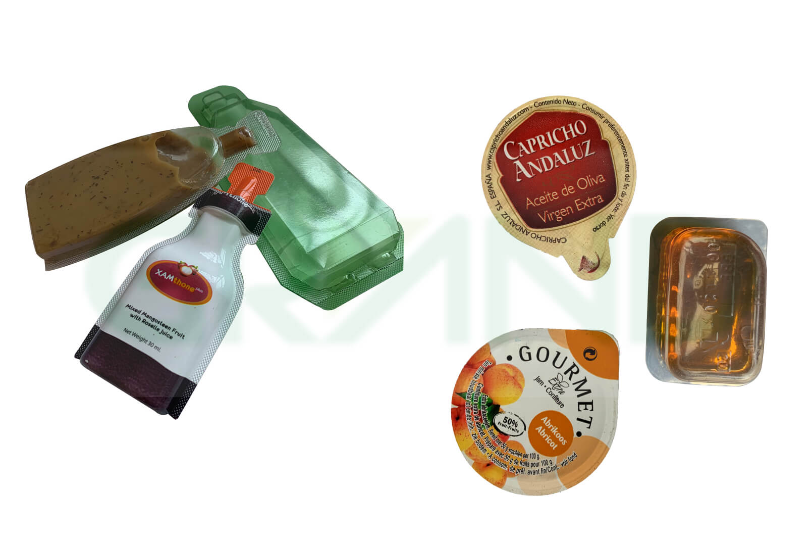 ampolas e bolhas de pl&aacute;stico