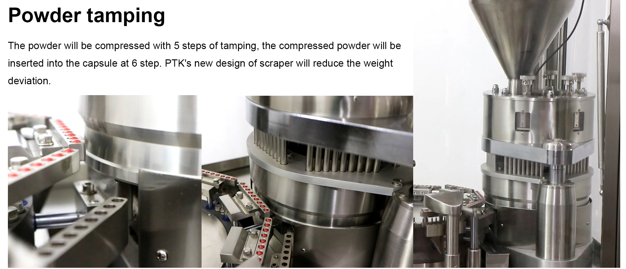 m&aacute;quina de enchimento de c&aacute;psulas de calcamento em p&oacute;