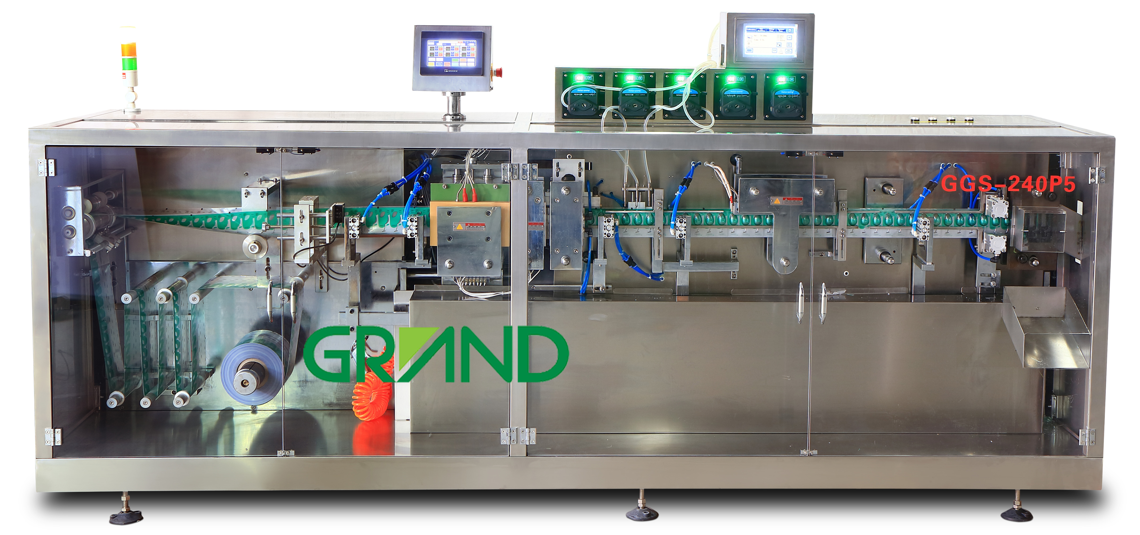 m&aacute;quina de selagem de enchimento de ampola de pl&aacute;stico