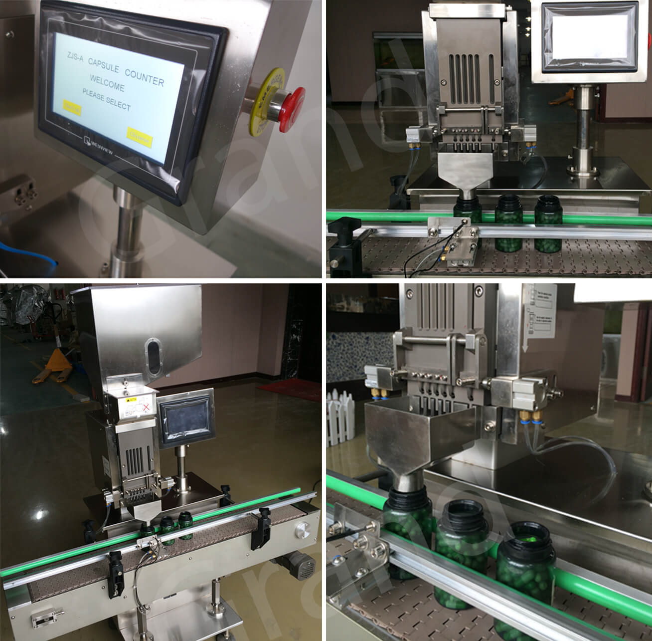Detalhes da m&aacute;quina de contagem de c&aacute;psulas