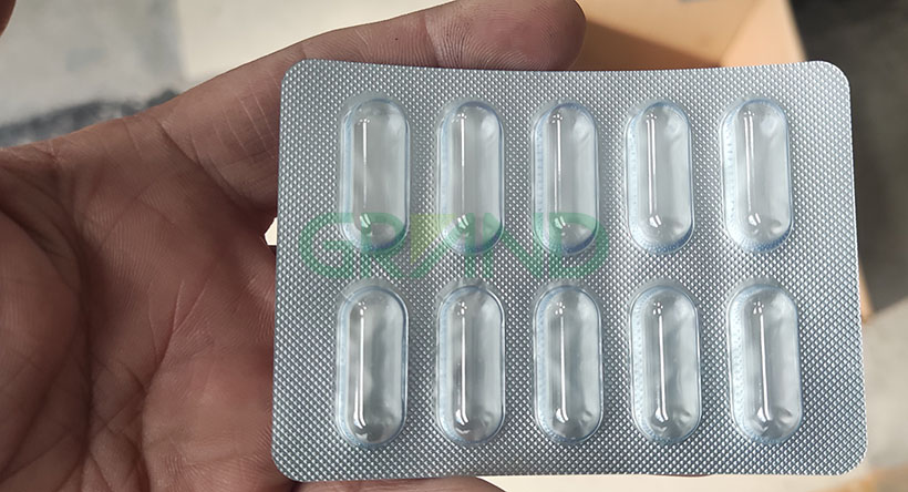 m&aacute;quina de embalagem de bolha para c&aacute;psula