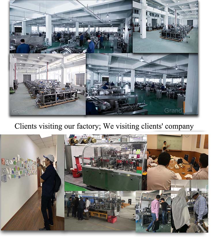 M&aacute;quina de embalagem de tecido &uacute;mido Customer01