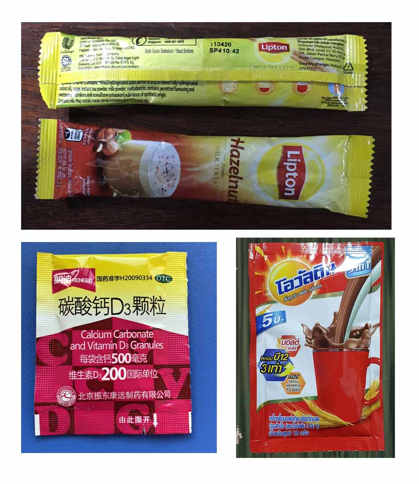 amostra de m&aacute;quina de embalagem de sachet