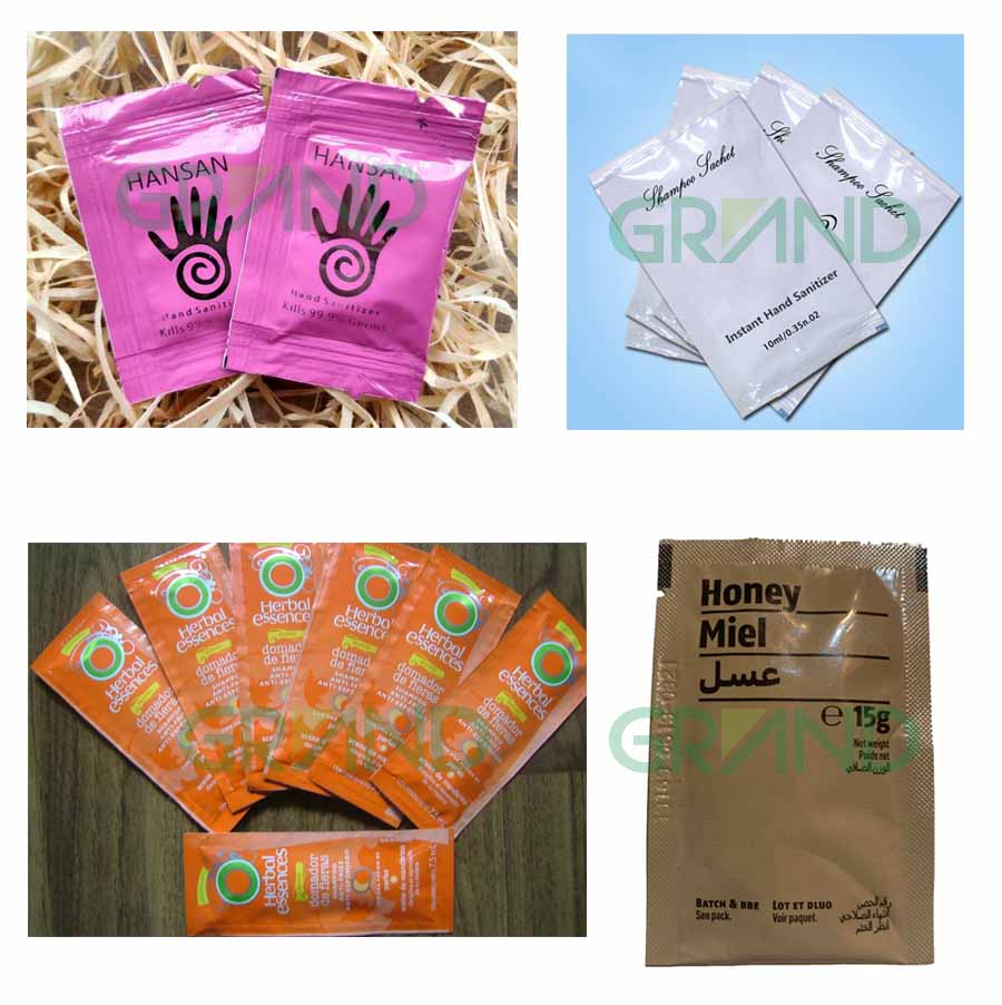 amostra de m&aacute;quina de embalagem de sachet